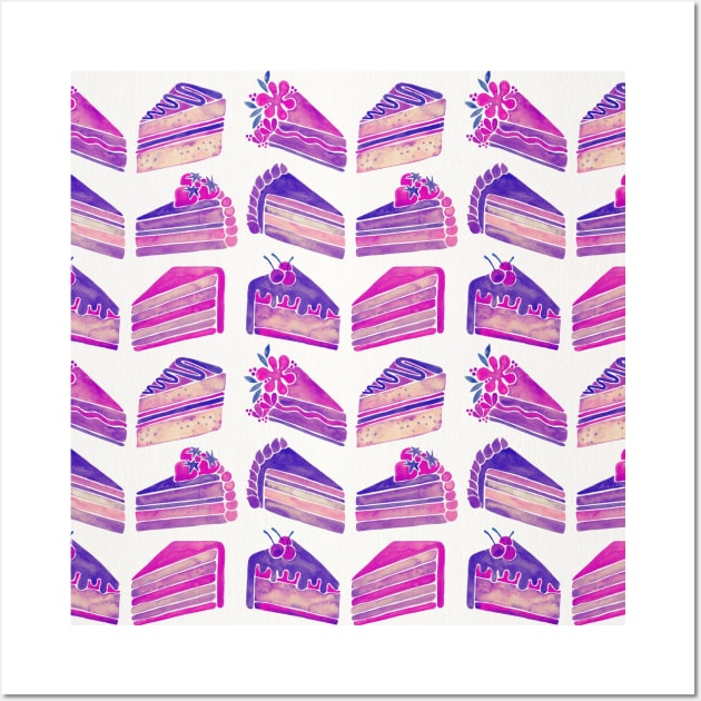 Unicorn Cake Slices Wall Art by CatCoq